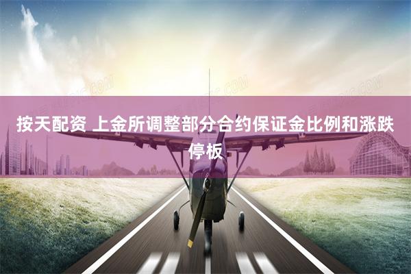 按天配资 上金所调整部分合约保证金比例和涨跌停板