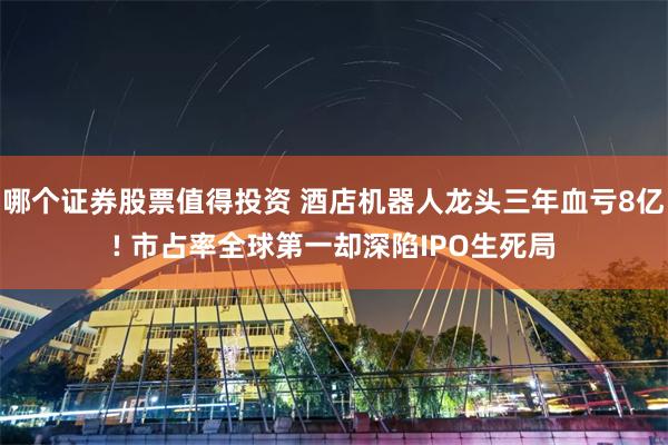 哪个证券股票值得投资 酒店机器人龙头三年血亏8亿! 市占率全球第一却深陷IPO生死局