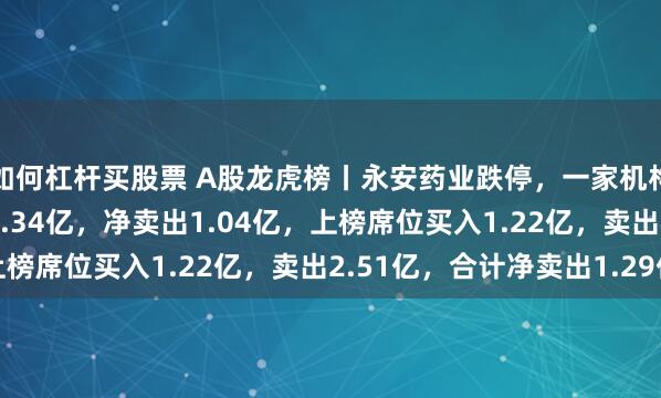 如何杠杆买股票 A股龙虎榜丨永安药业跌停，一家机构买入3970万，卖出1.34亿，净卖出1.04亿，上榜席位买入1.22亿，卖出2.51亿，合计净卖出1.29亿